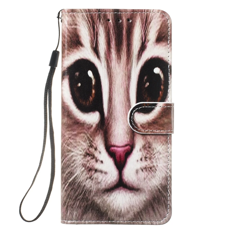 Чехол-книжка с откидной крышкой для Coque iPhone 6S, кожаный чехол-кошелек с милым котом для телефона для iPhone 6S 6 7 8 Plus X XS 11 Pro Max XR 5 5S SE чехол