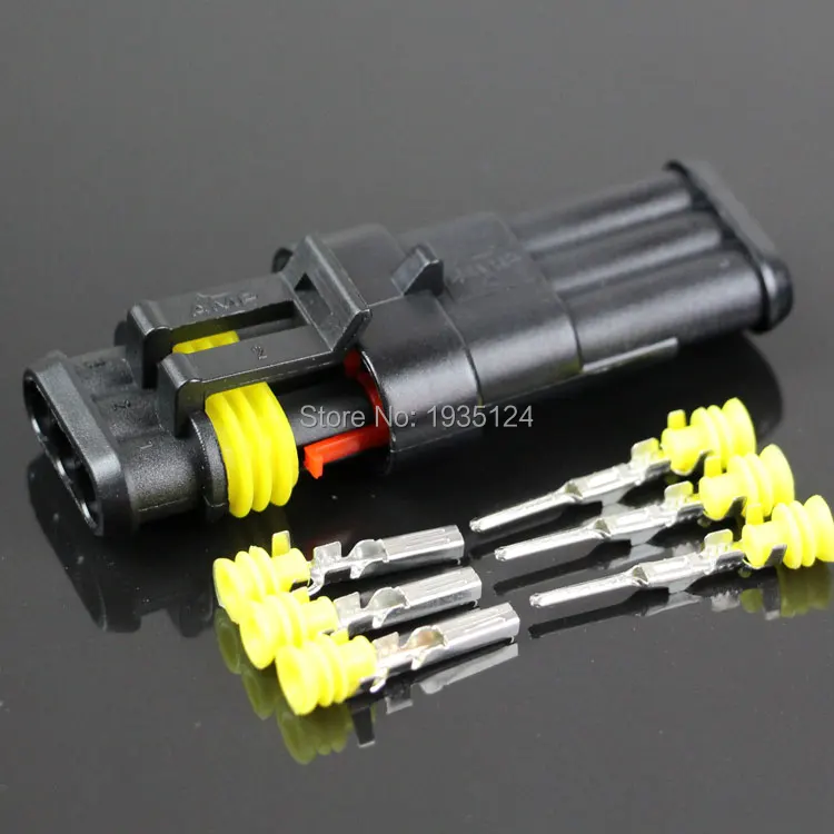 6 комплектов водонепроницаемый Электрический штекер в 1 1/2/3/4/5/6 Pin|connector|connector fiberkit