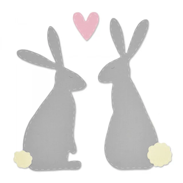 

Bi fujian Easter rabbit Metal Cutting Dies Stencils for DIY Scrapbooking Stamp/photo album Decorative Embossing Paper Cards