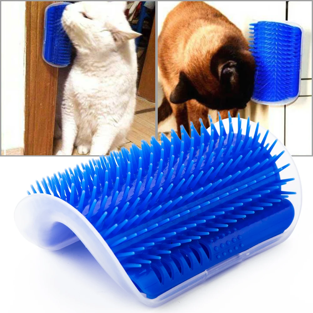 Инструмент для самостоятельного ухода за шерстью для домашних животных, кошек, щетка для удаления волос, расческа для собак, кошек, обрезка волос, массажное устройство для кошек С Кошачьей Мятой