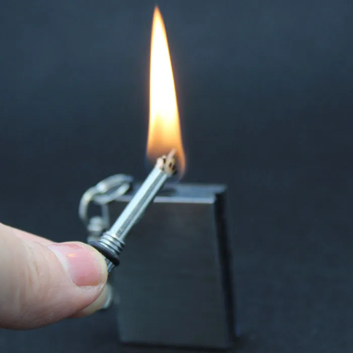 Extérieur en acier inoxydable Fire Starter Kit multi-rôle Flint Flintstone chalumeau