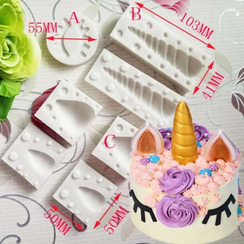 

7pcs Birthday Animalsl Silicone Mold Fondant Mould Cake Decorating Tools Chocolate Kitchen Gadgets