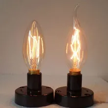 8 шт. C35 40 Вт 220 В E14 лампада EDISON ЛАМПЫ Bombilla Винтаж лампы свет свечи ампулы decoratives лампа накаливания