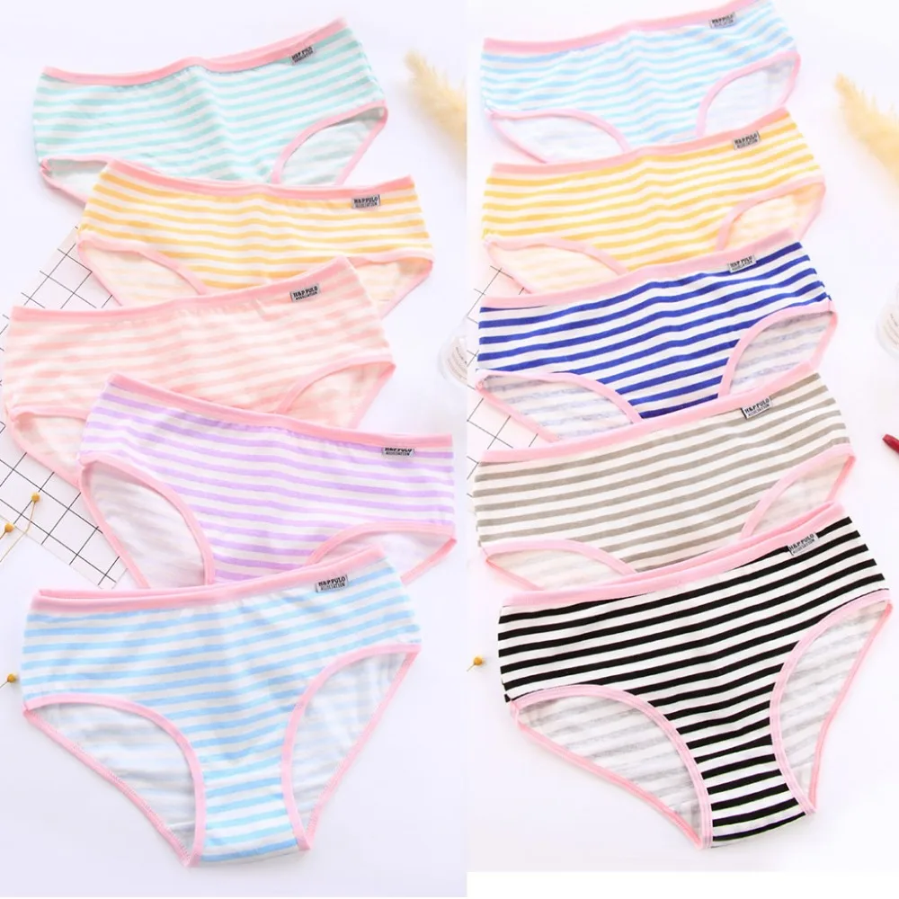 Buy Womens Sweet Girls Cotton Panties Candy Color