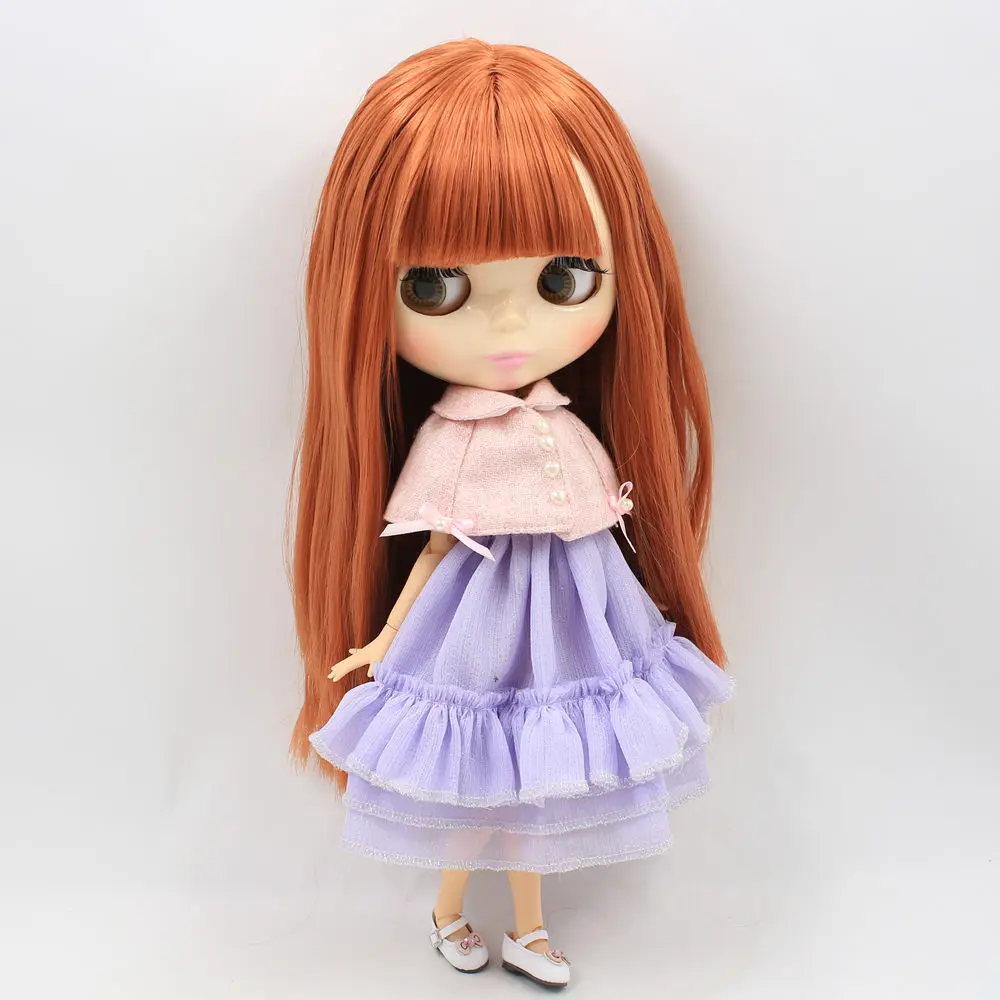 

ICY Nude Factory Blyth Doll Series No. 260BL0484 red Brown hair white skin 1/6 Joint body Neo