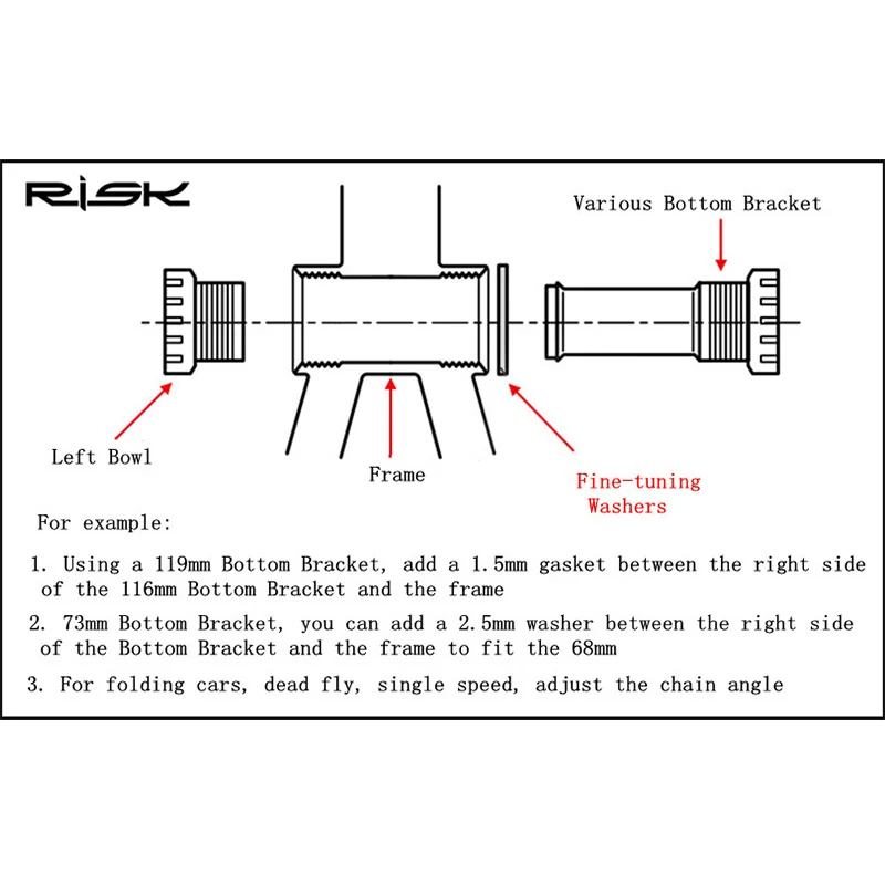 bottom bracket washer
