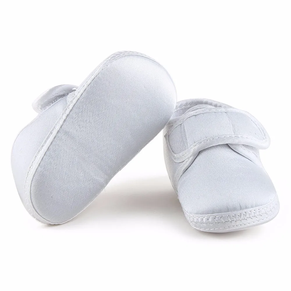 Delebao Крестильная детская обувь для 0-12 месяцев чисто белая обувь для крещения и крещения