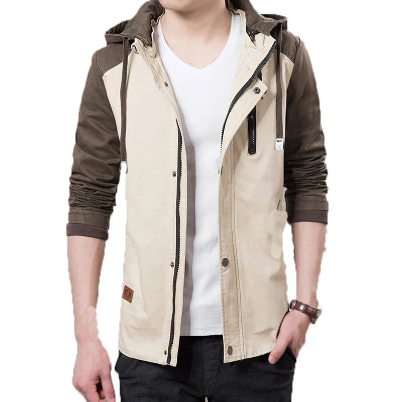 Men Patchwork Short Jacket Black Mens Jackets And Coats New Hooded Tactical Jacket Brand Clothing Slim Casual Men's Coat WUJ1200 Men Patchwork Short Jacket Black Mens Jackets And Coats New Hooded Tactical Jacket Brand Clothing Slim Casual Men's Coat WUJ1200