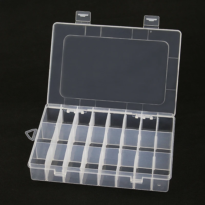 Электронные аксессуары коробка для хранения 24 Сетки съемный пластиковый чехол для хранения электронных компонентов для