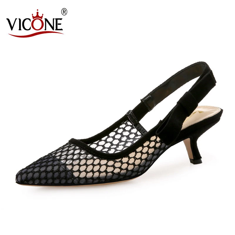 

VICONE Women Summer Pointed Toe Elegant Sweet Fashion Heels V10194