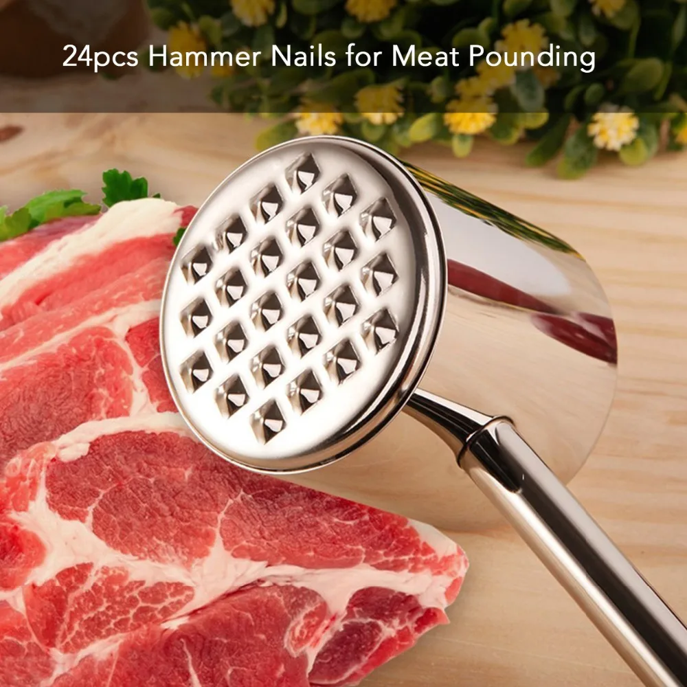 Мясо Tenderizers& Pounders Knock-sided Hammer кухонные принадлежности нержавеющая сталь стейк свинина говядина рыба нежность кухонная посуда Кухня инструмент гаджеты