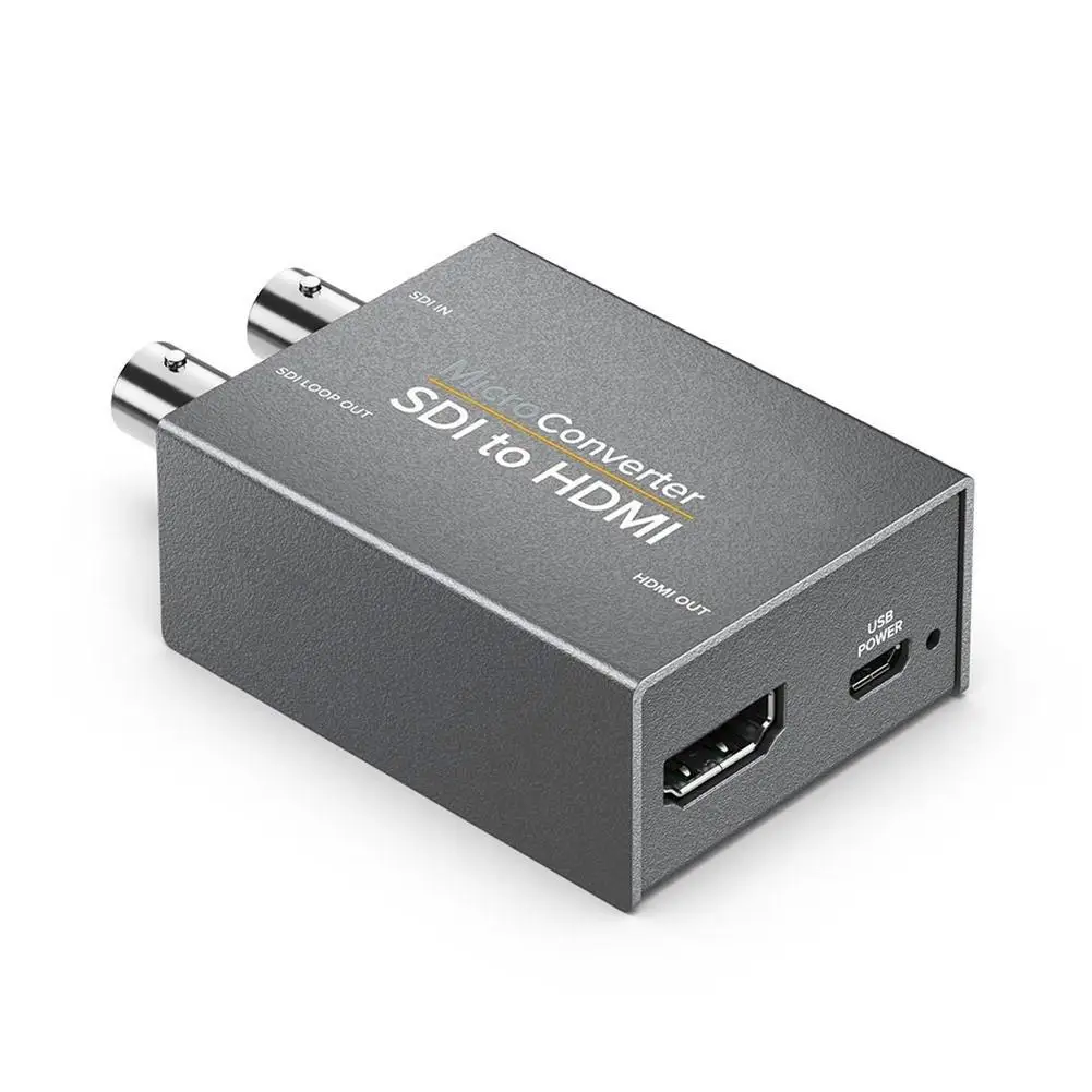  2-vie Micro Converter SDI A HDMI Con Uscita di Alimentazione Due SDI A HDMI 3G HD SD-SDI video Adat