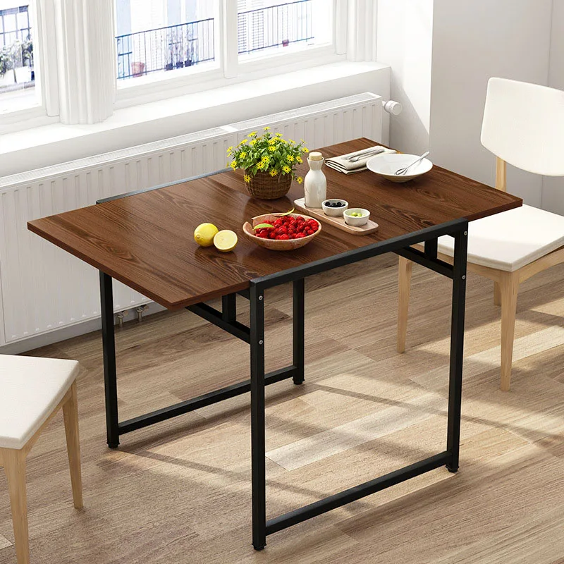 Outdoor Simple Folding Table Small Apartment Household Living Room Foldable Dining Table Study Desk Home Furniture