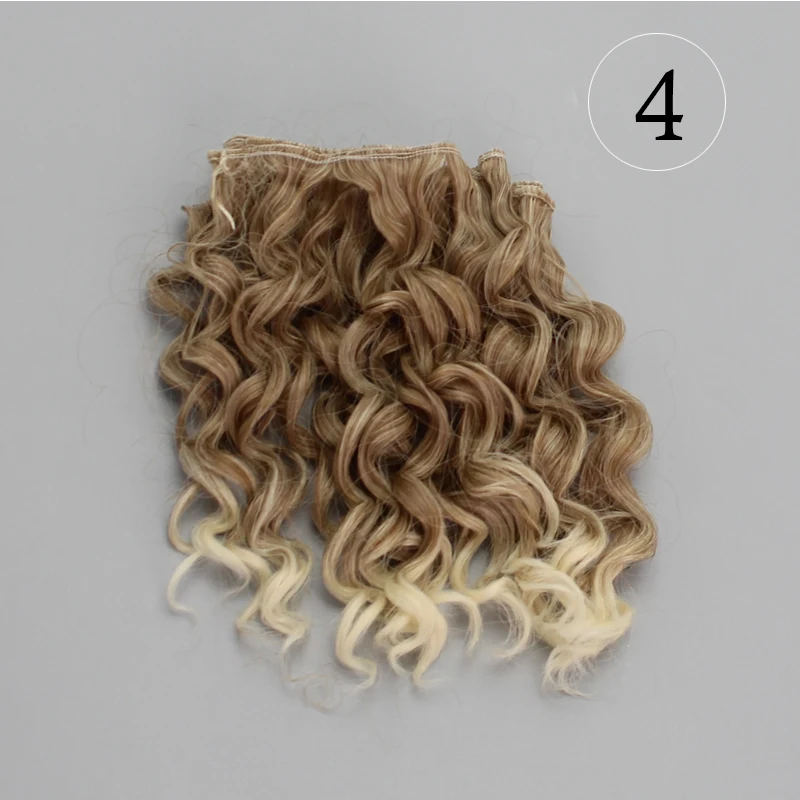 15 см кукольные волосы для 1/3 1/4 1/6 BJD diy кукла натуральные волнистые кукольные парики деревья молочный Шелковый парик термостойкие высокотемпературные кукольные волосы