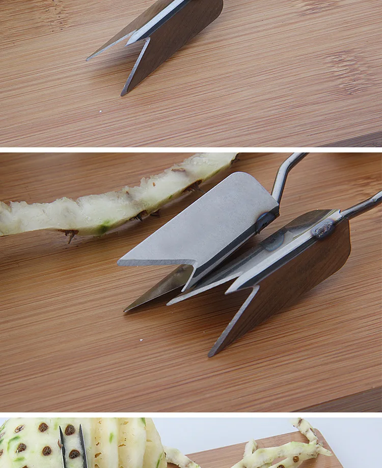 Фруктовый резак инструмент V-образный ананас для удаления глаз слайсер нож
