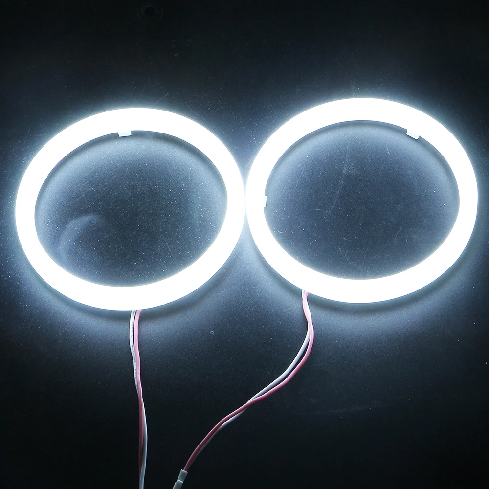 2 шт. 9-30 в 60/70/80/90/95/100/110/120 мм 2835 молока светильник 18LM 78 SMD Led Ангельские глазки гало кольца головной светильник ширина сигнальный светильник белого цвета