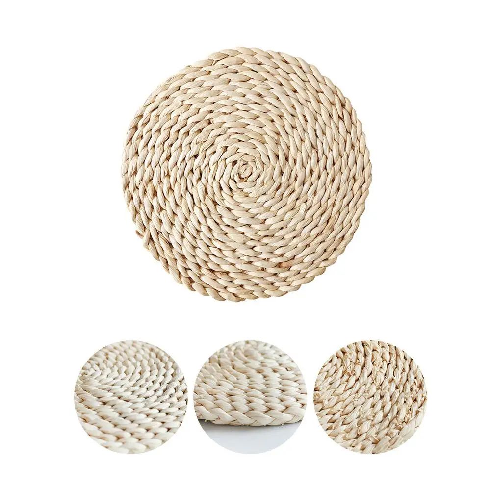 

Rattan Weave Insulation Placemat Round Oval Placemat Dining Table Heat Insulation Mat Kitchen Decor