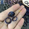 5 uds de aleación de titanio llavero de anilla pequeño colgante linterna Gadget colgante Multi-propósito pequeño círculo de titanio puro al aire libre anillo de llave ► Foto 3/6
