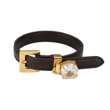 Pulseira de couro pulseira para mulher homem cz ajustável pulseira de relógio cinto pulseira de luxo marca feminina masculino esporte jóias presente