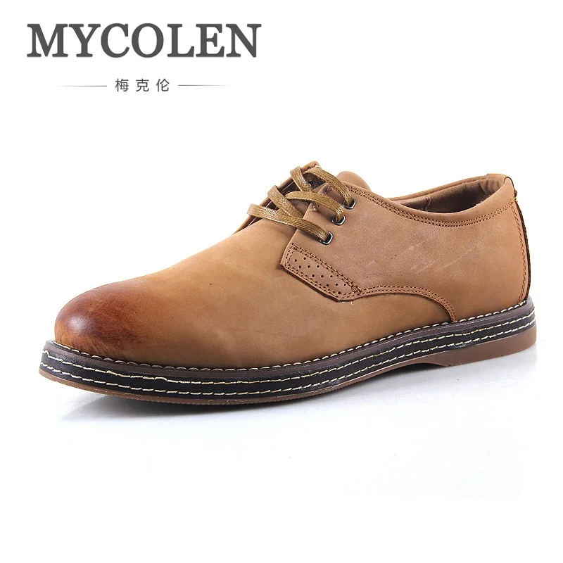 

MYCOLEN Italian Business Men's Shoes Patent Leather Vintage Style Derby Shoes Men Formal Wedding Dress Shoes Herrenschuhe