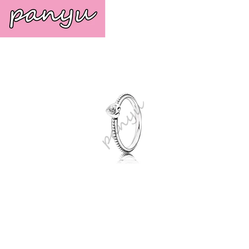 PY процент высокое качество вечная элегантность кольцо розовое пальпитирование сердце S925 чистое серебро jigsaw сердце цвет простое кольцо