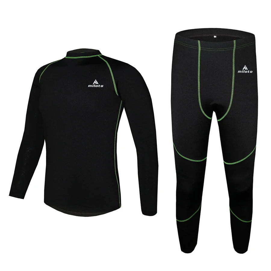 Men Women Cycling Long Johns Winter Thermal Underwear Anti microbial