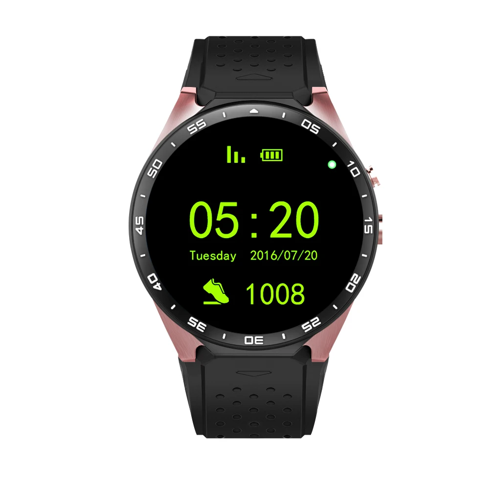 Kw88 android 5.1 OS Smart watch electronics android 1.39 inch mtk6580 SmartWatch phone support 3G wifi nano SIM WCDMA