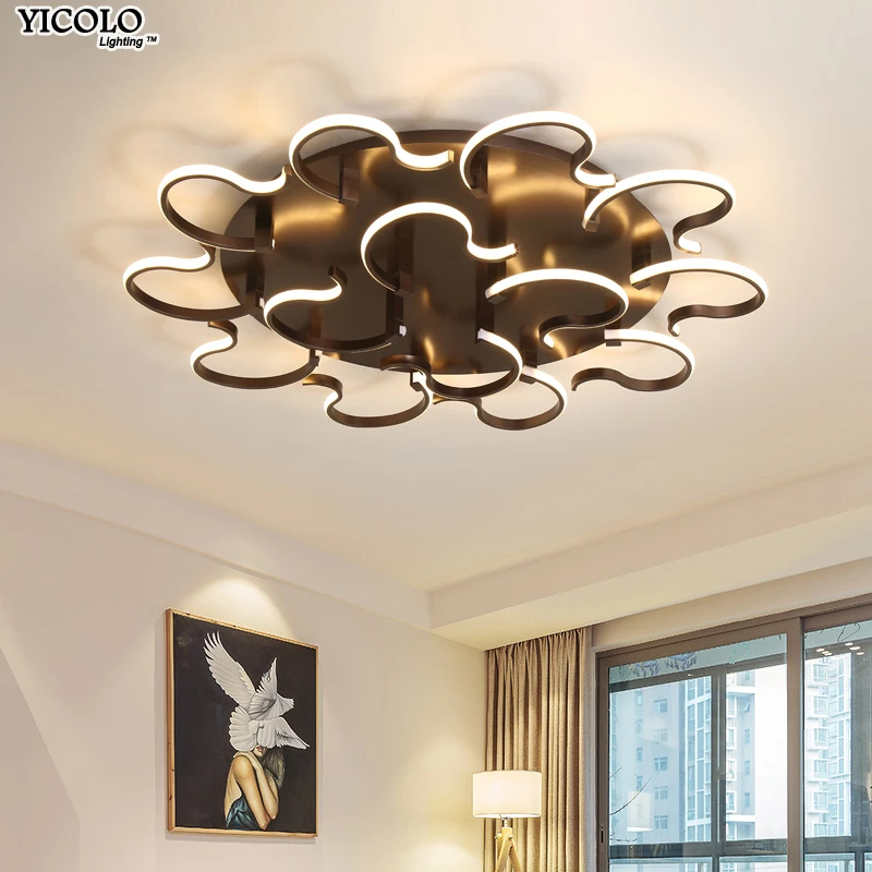 

New Modern LED Ceiling Lights for dining room bed room surface mounted 20-30square meters remote control lamps dimmable art deco