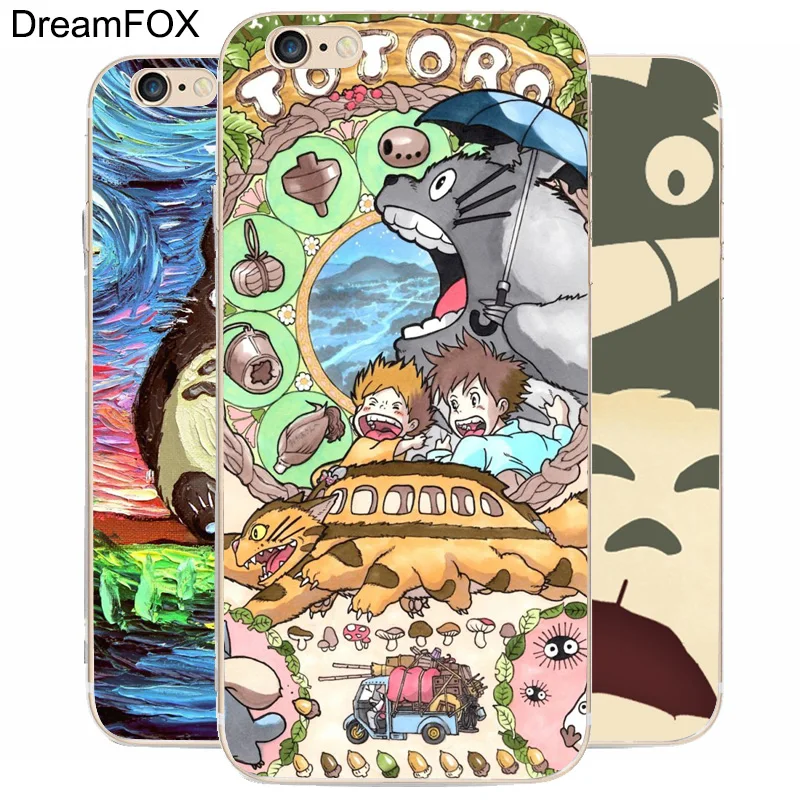 K015 Anime Chihiro Totoro Transparent Hard Thin Case Cover For Apple iPhone 11 Pro XR XS Max 8 X 7 6 6S Plus 5 5S SE 5C 4 4s |
