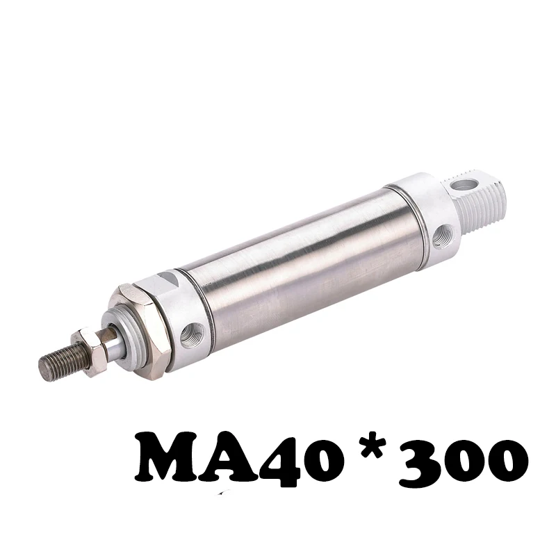 MA40-300 Stainless steel mini cylinder Single Rod Double Acting Stainless Steel Pneumatic Air Cylinder