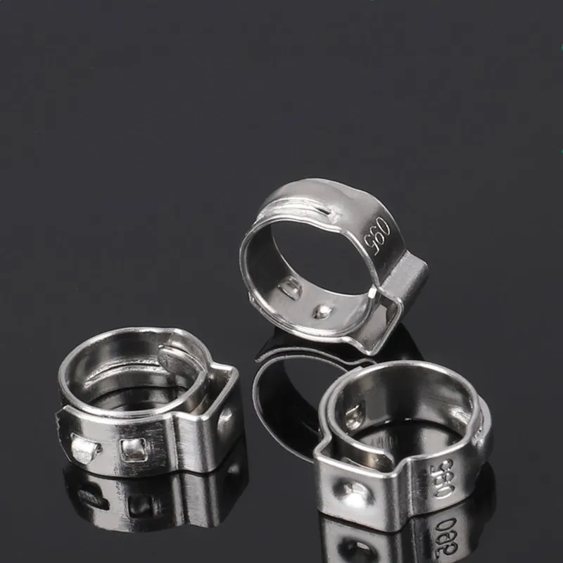Ochoos 10 PCS Stainless Steel 304 Single Ear Hose Clamps Assortment Kit Single Size: 5.3-6mm Ochoos 10 PCS Stainless Steel 304 Single Ear Hose Clamps Assortment Kit Single Size: 5.3-6mm