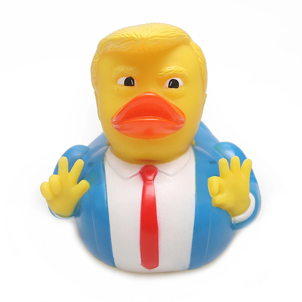 Trump Rubber Duck Bath Toy Shower Water Floating US President Baby Toy Water Toy Shower Duck Child Bath Float 6