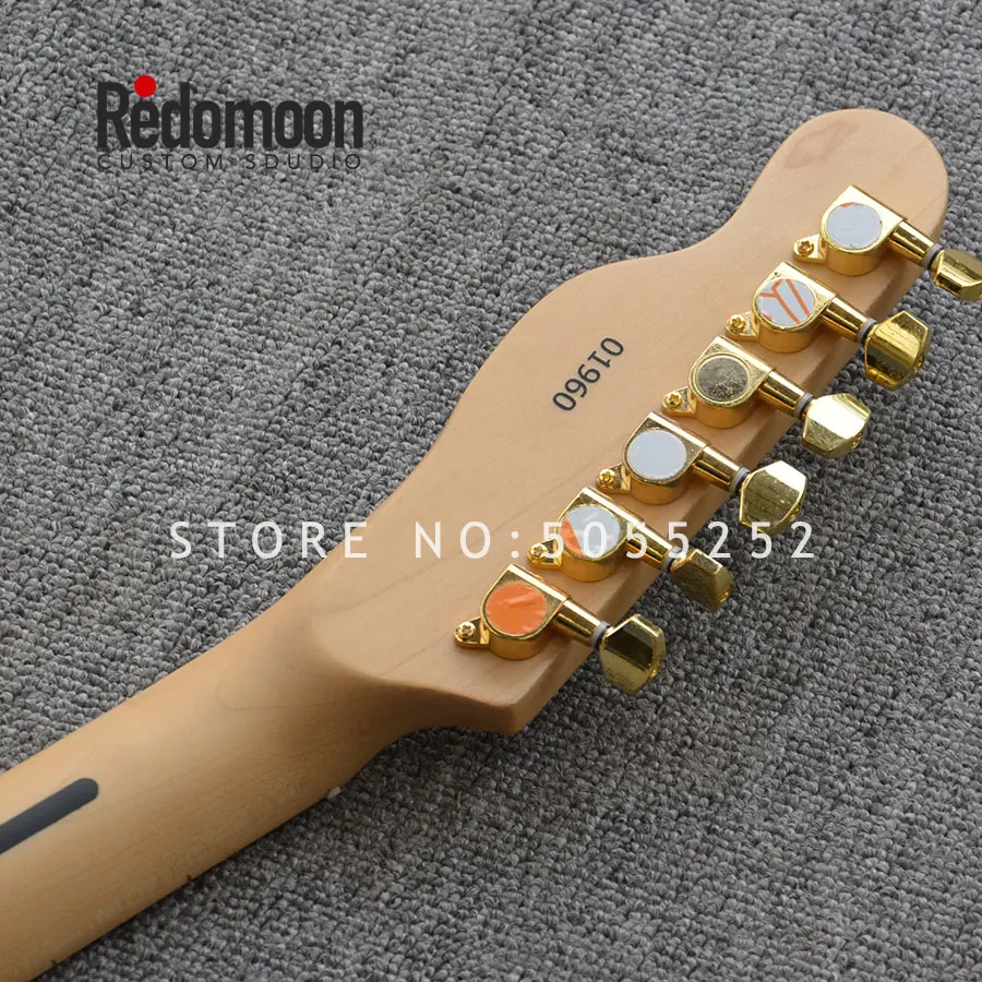 Завод на заказ Tele электрогитара с золотыми hardwares клен Топ золы тела музыкальный