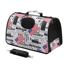 Дышащие Большие Ошейники Для Рюкзак-переноска для собак ручка сетка переноска для собак в виде рюкзака Сумки с щенками портативная переноска для собак