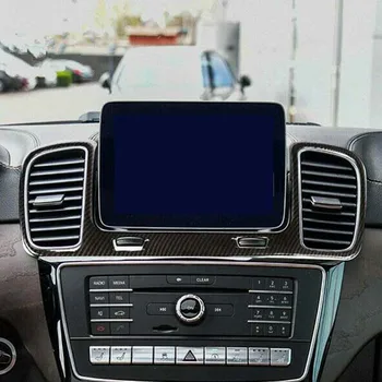 

Carbon Fiber Black Air Vent Outlet Cover Center Interior Replacement Accessories