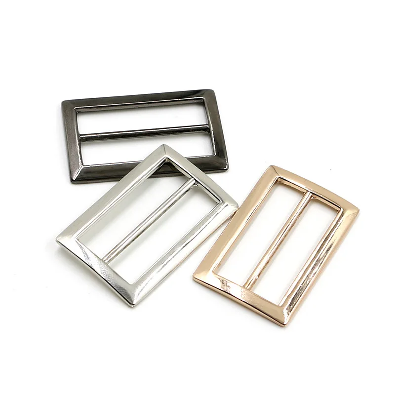 

XUNZHE Rectangular button 20 pieces 2cm - 5cm of metal straps Tri Glide adjust the buckle a word buckle bag Windbreaker buckles