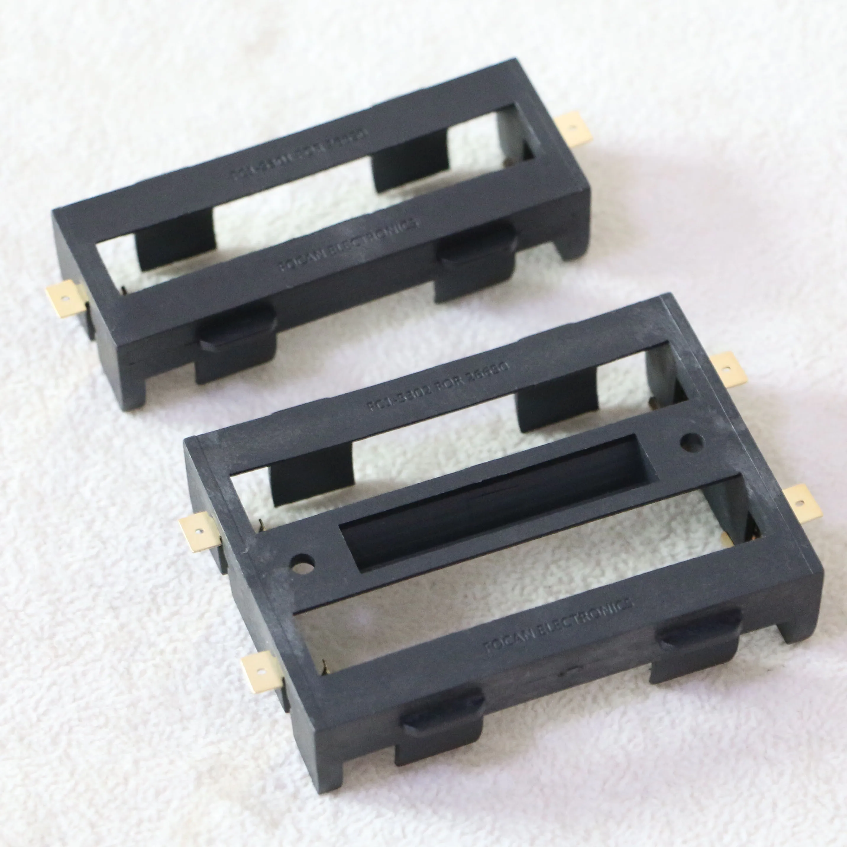 Чехол для батарей 26650 smd smt коробка хранения с бронзовые значки 1 2 слота корпус