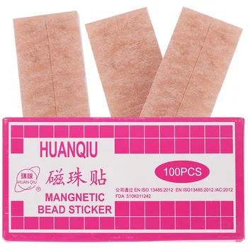 

10 boxes 100 pcs Ear acupuncture massage seeds Magnetic beads stickers Ear needles