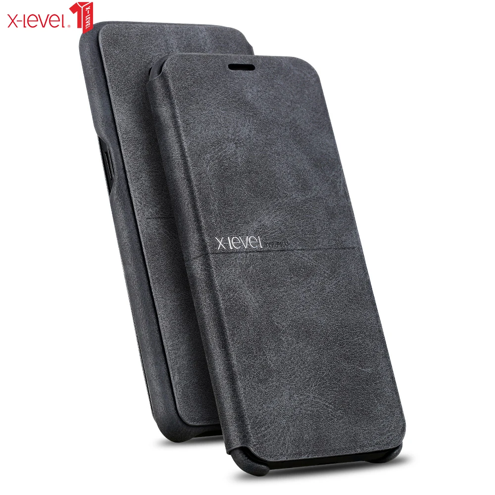 

X-Level Leather Case For Samsung S9 Original Flip Stand Business Full Protective Case Cover For Samsung Galaxy S9 Plus S9+