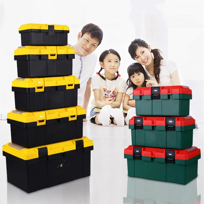 High quality thickening tool box Multi functional suitcase Storage parts Hand tools Boxes Art