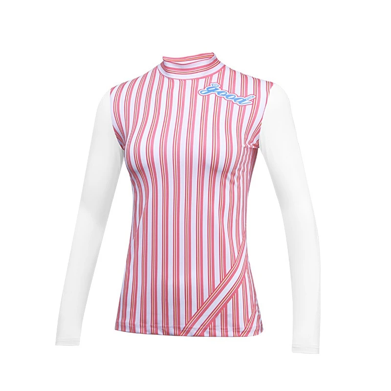 Women Long Sleeve Golf Clothes Lady Anti Uv Sunscreen T Shirt Sleeve