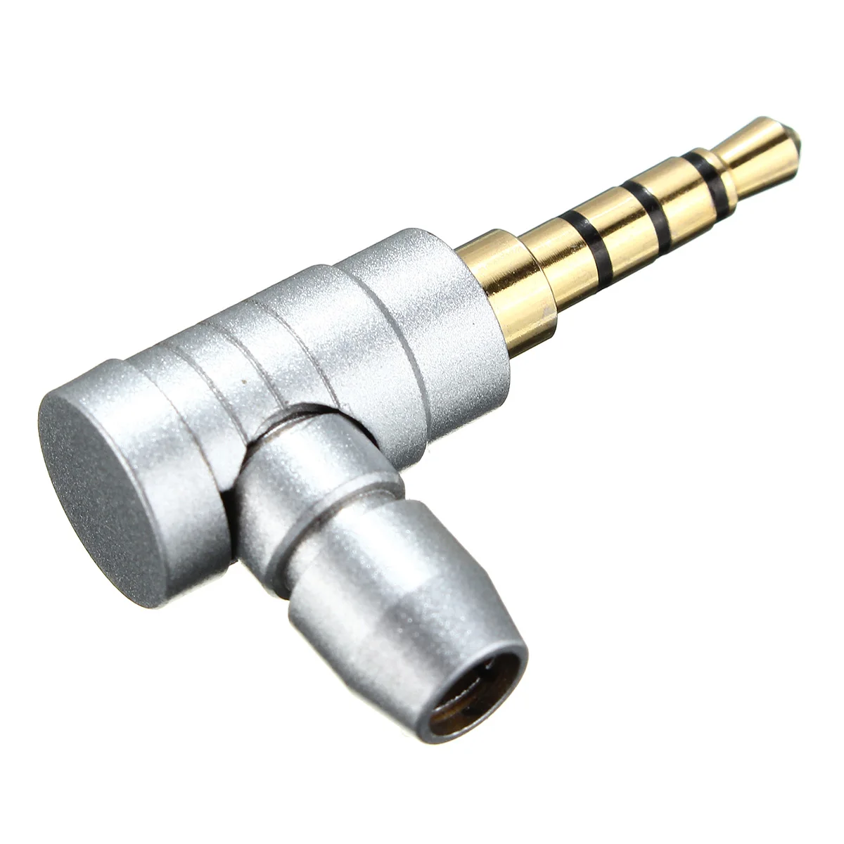 LEORY 2pcs 3.5mm Male To Female Audio Jack Plug Adapter Connector