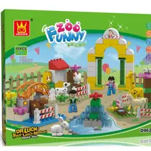 Новые wange большие частицы D9623 забавные zoon детские строительные блоки, детские образовательные игрушки