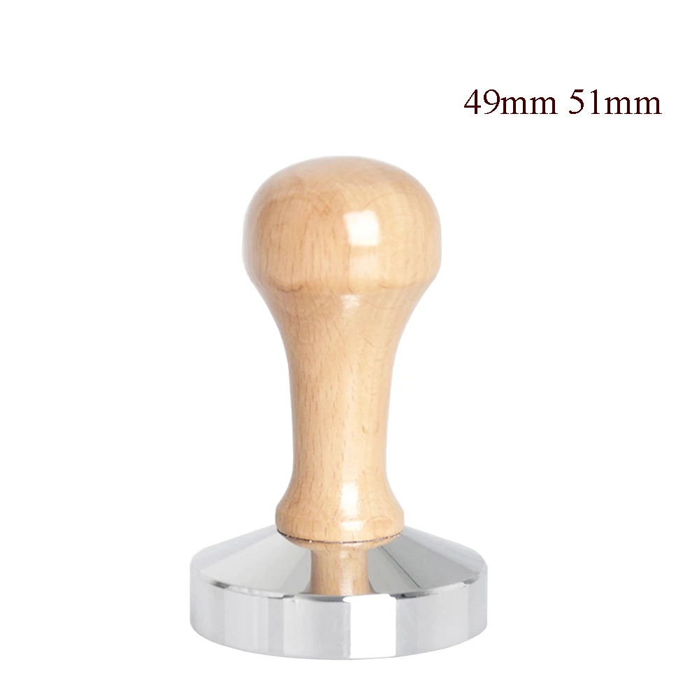 High Quality 49mm 51mm Steel Handle Coffee Tamper Bean Hammer Flat