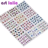 50 feuilles autocollants à ongles Conceptions Mélangées Transfert de L'eau Nail art Autocollant Filigrane Stickers bricolage décoration pour Beauté Ongles Outils ► Photo 3/4