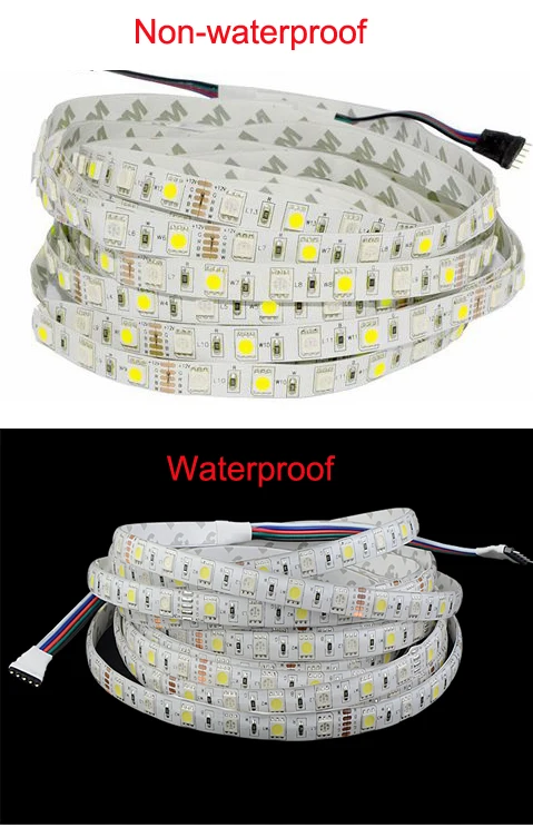 50 м/лот RGBW/RGBWW светодиодная ленсветильник SMD5050 неводонепроницаемая DC12V SMD 60LED s/M 300