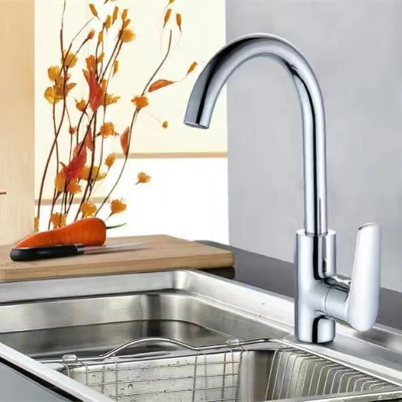 Новые 360 Вращающийся кухонный кран черный одной ручкой кухонной мойки кухня кран водопроводной воды горячей и холодной смеситель для кухни
