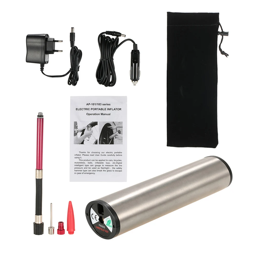 150PSI Rechargeable Electric Portable Car Cycling Bicycle Bike Pump
