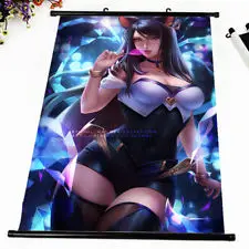 

Anime Poster LOL KDA Sexy Wall Scroll Printed Painting Home Decor Japanese Cartoon Decoration Poster