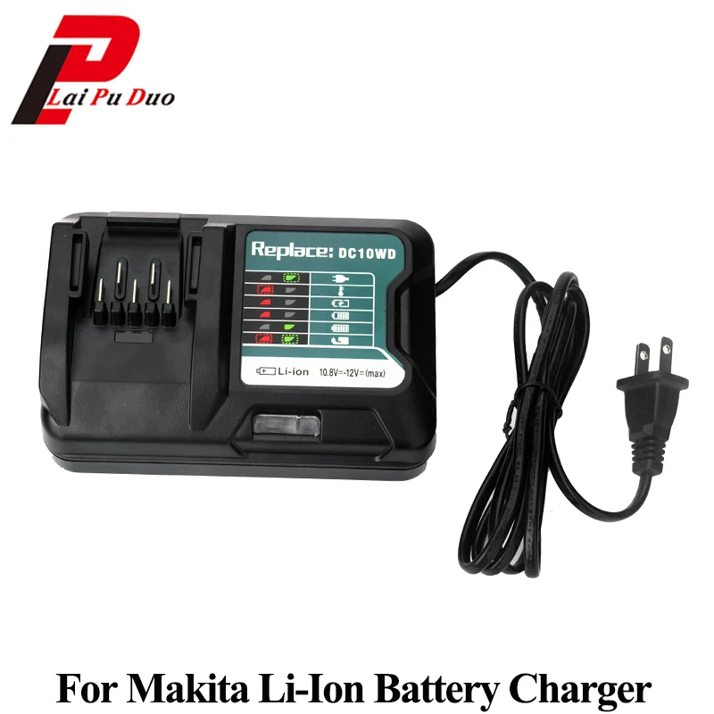 For MAKITA 10.8V 12V Li Ion Battery Charger For DC10WD BL1015 BL1016